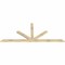Ekena Millwork Saratoga Rough Sawn Timber Gable Bracket, Douglas Fir, 96"W x 40"H x 2"D x 4"F, 10/12 Pitch GBW096X40X0204SAR00RDF - alternate 2